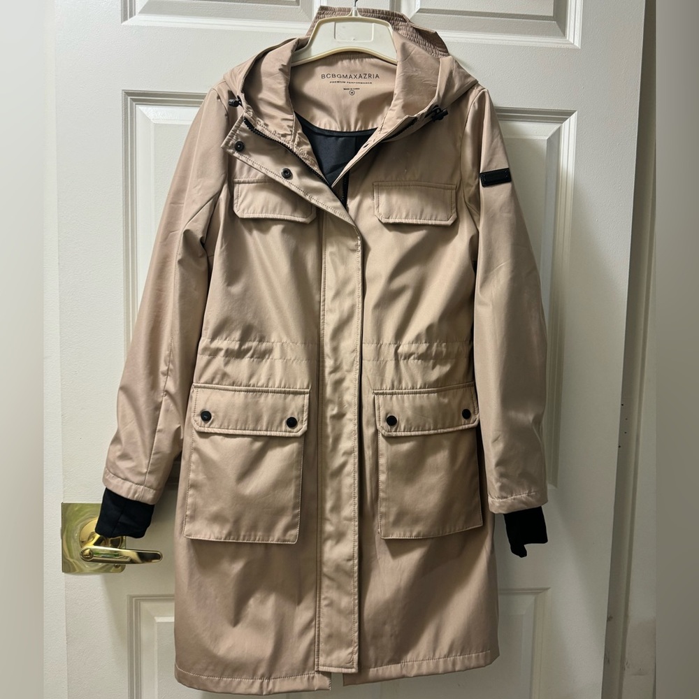 BCBG Maxazria woman’s rain jacket